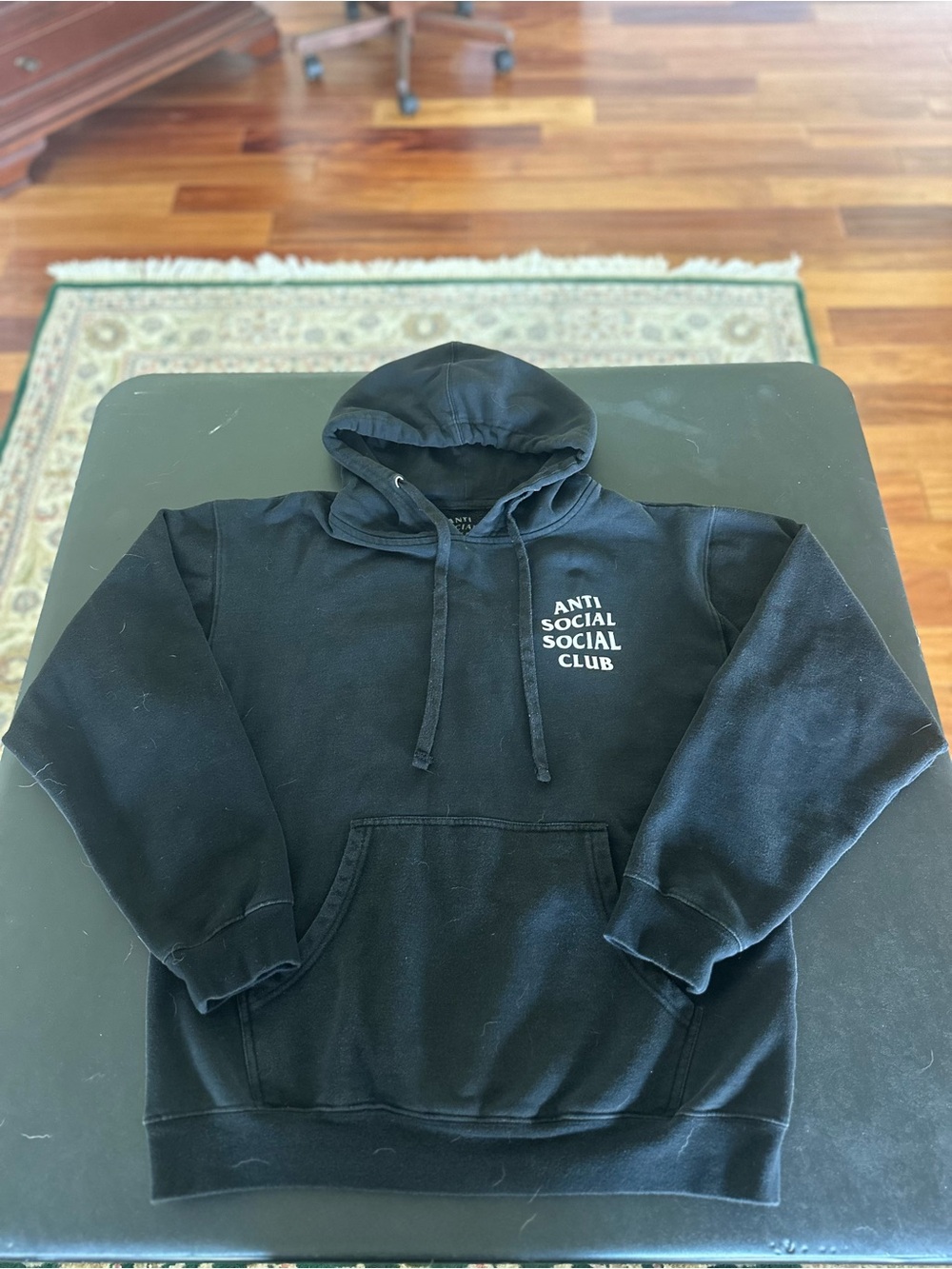 Anti Social Social Club Black Men's Hoodie Sweatshirt Mens Medium
